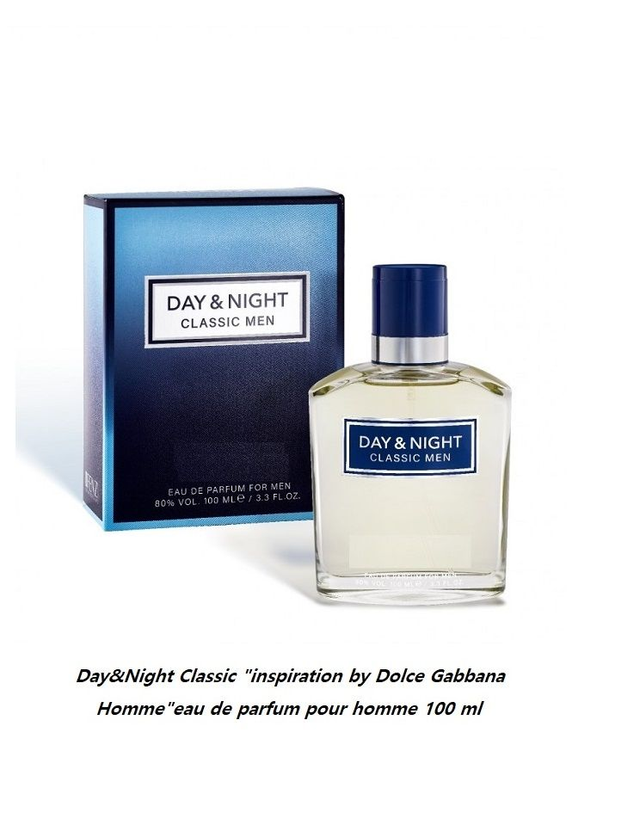 Day&Night Classic " inspiration by Dolce Gabbana Homme " eau de parfum pour homme 100 ml