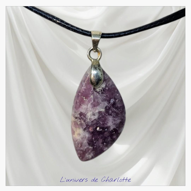 Pendentif &quot;Lépidolite&quot; PN-104