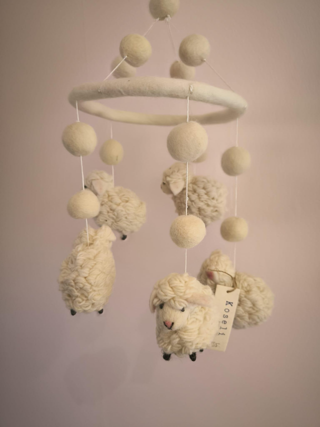 Handmade Sheep Baby Mobile 