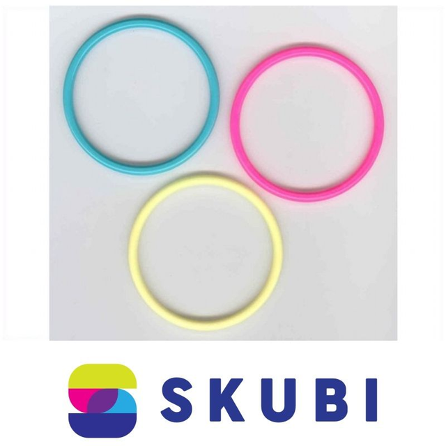 RETRO NÁRAMKY PLASTOVÉ - PEVNÉ, NEOHEBNÉ - 7.6 CM - SADA 3 KS (č. 179)