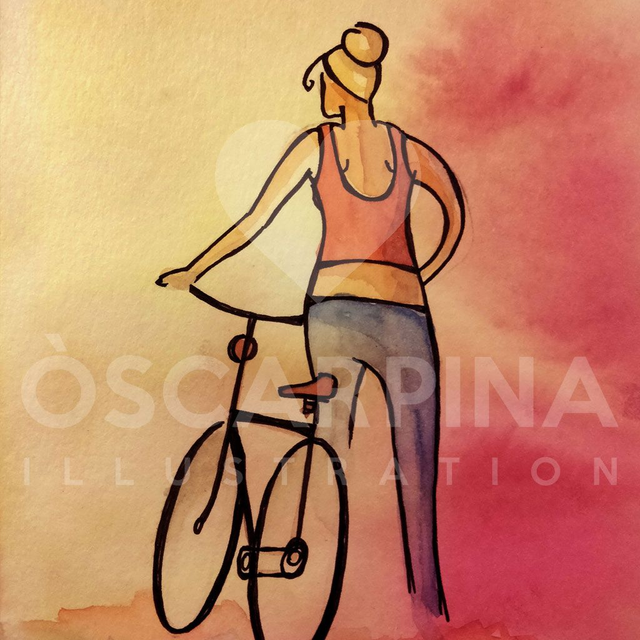 115 - Ciclistas - Rubia