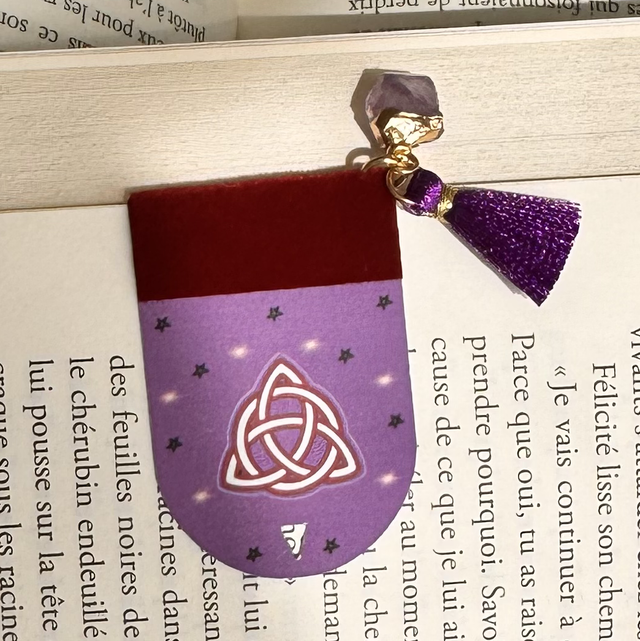 Marque-page Wicca violet