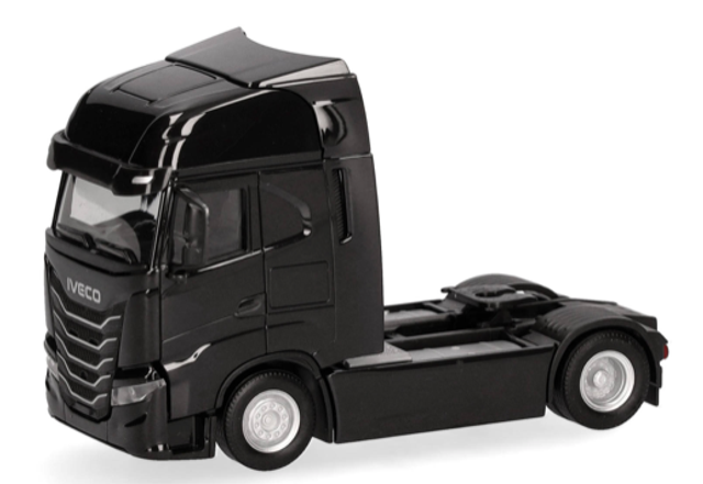 Iveco S-Way facelift Zugmaschine 2achs schwarz Herpa 1:87