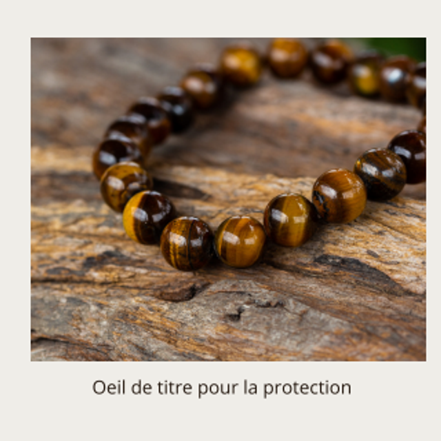 Bracelet en pierre œil de tigre