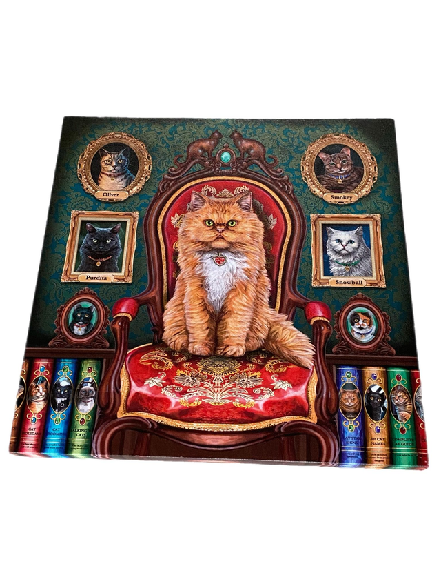 &quot;Mad about cats&quot; canvas by Lisa Parker