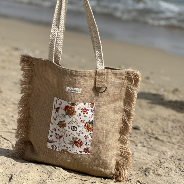 Sac en jute avec poche