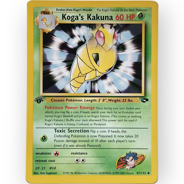 Koga's Kakuna 1st Edition | Gym Challenge #47 | Englisch