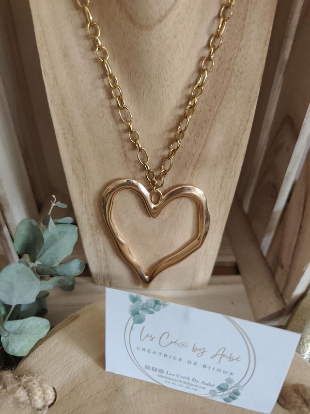COLLIER GOLD BIG COEUR 0000414