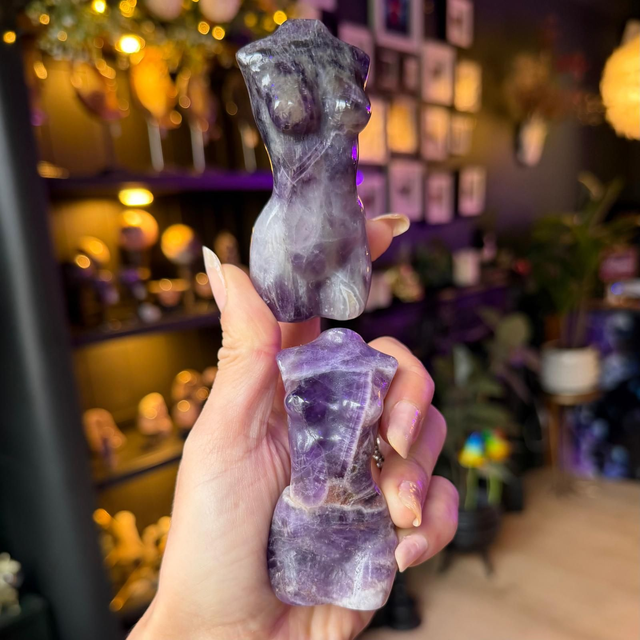 Amethyst Goddess Carving 
