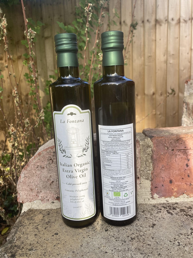 2 x La Fontana 2024 High Polyphenol Organic Extra Virgin Olive Oil