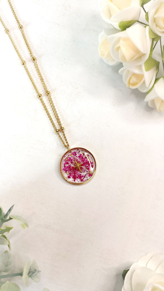 Collier Enfant - KALLISTA Mini - Fuchsia