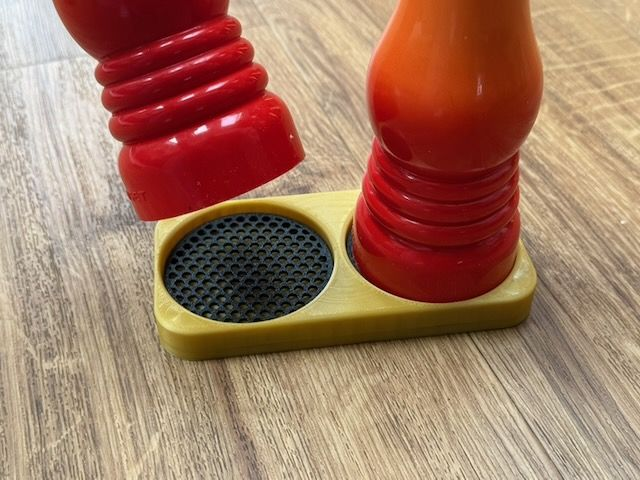 Salt & Pepper Mill Stand – Fits Le Creuset Mills, Peugeot Grinders and more