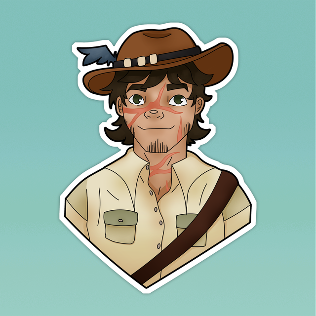 Hermitcraft Scar Vinyl Sticker