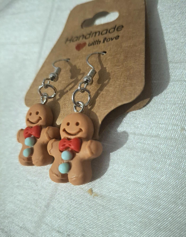 Gingerbread Dangle Earrings
