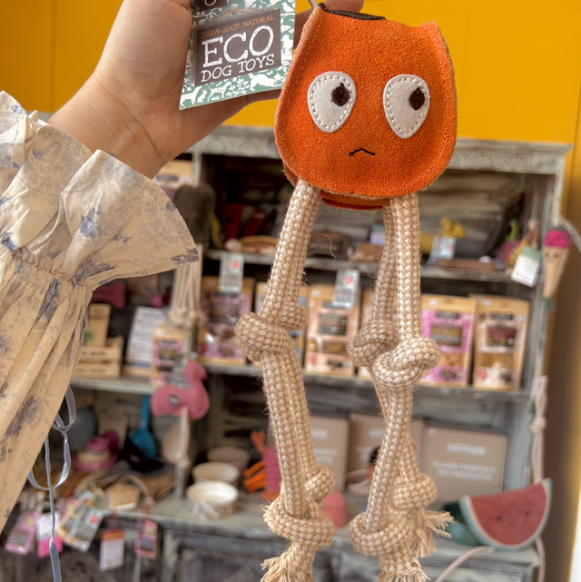Green &amp; Wild&#039;s Sid the Squid, Eco Dog Toy