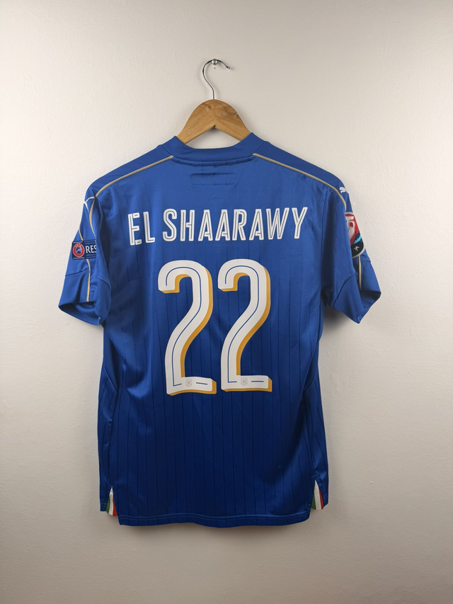 (M) Italy 2016 Home football shirt / El Shaaraway 22
