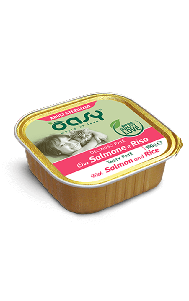 OASY CAT PATE&#039; STERILIZED SALMONE 100 GR