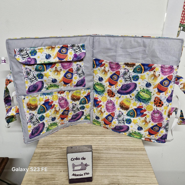 Sac d’artiste en coton molletonné – pratique & nomade