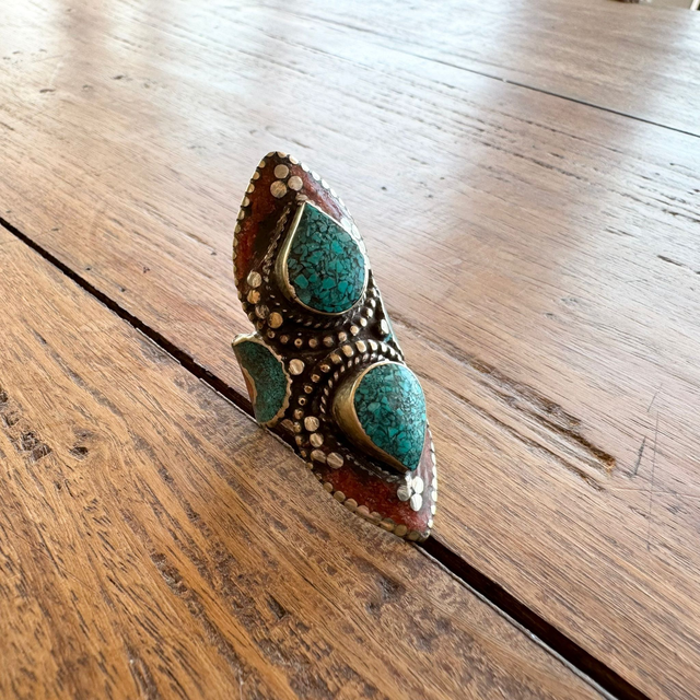 Anello Ethnic Doppia Goccia