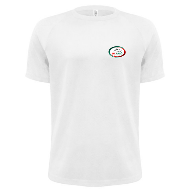 Tee-shirt de sport - Manches raglan. Coutures plates décoratives. Maille piquée.