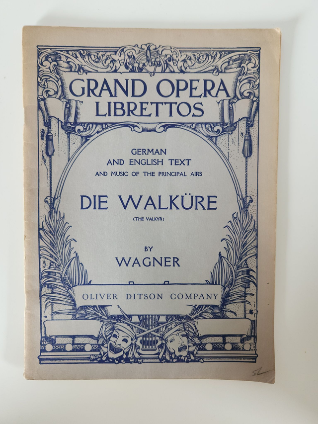 Die Walkure by Wagner Grand Opera Librettos Sheet Music