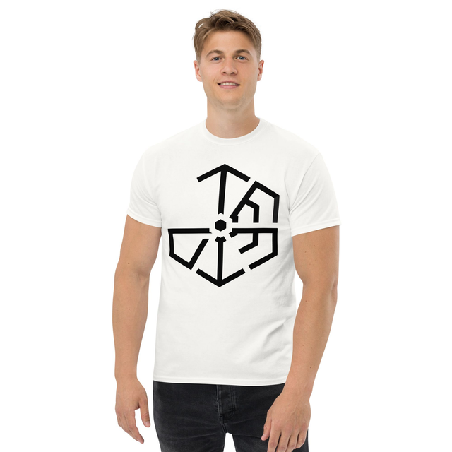 TEMIC logo unisex white shirt