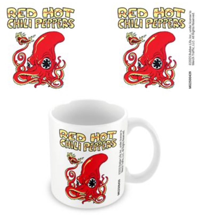 RED HOT CHILI PEPPERS (SQUID) WHITE POD MUG