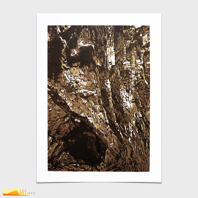 Woodcut 'Diepe Tijd'