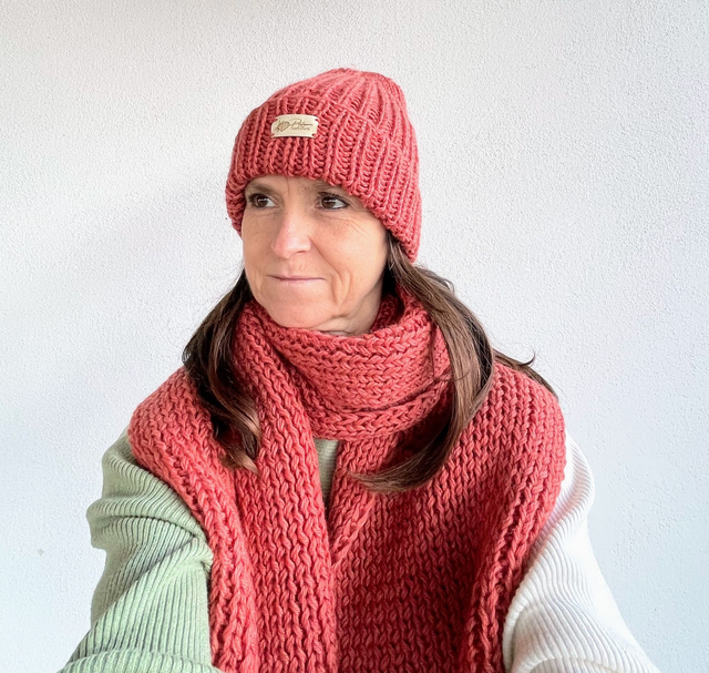 Komplet ceglasty promień