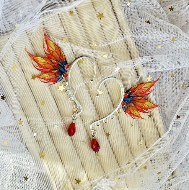 Flamme du dragon  - earcuff