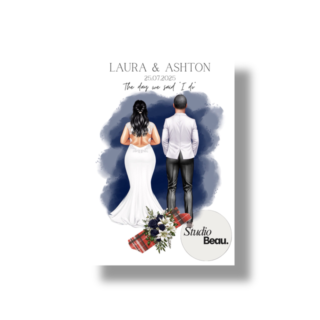 Personalised “I do” Watercolour A4 Print