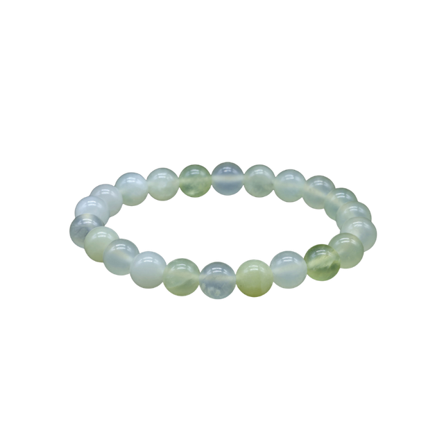 💙 Jade – Bracelet perles 8 mm – Origine Chine – Gisement de la région du Xinjiang – Qualité A