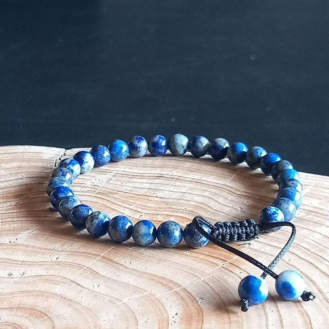 Bracelet ajustable en Lapis-Lazuli