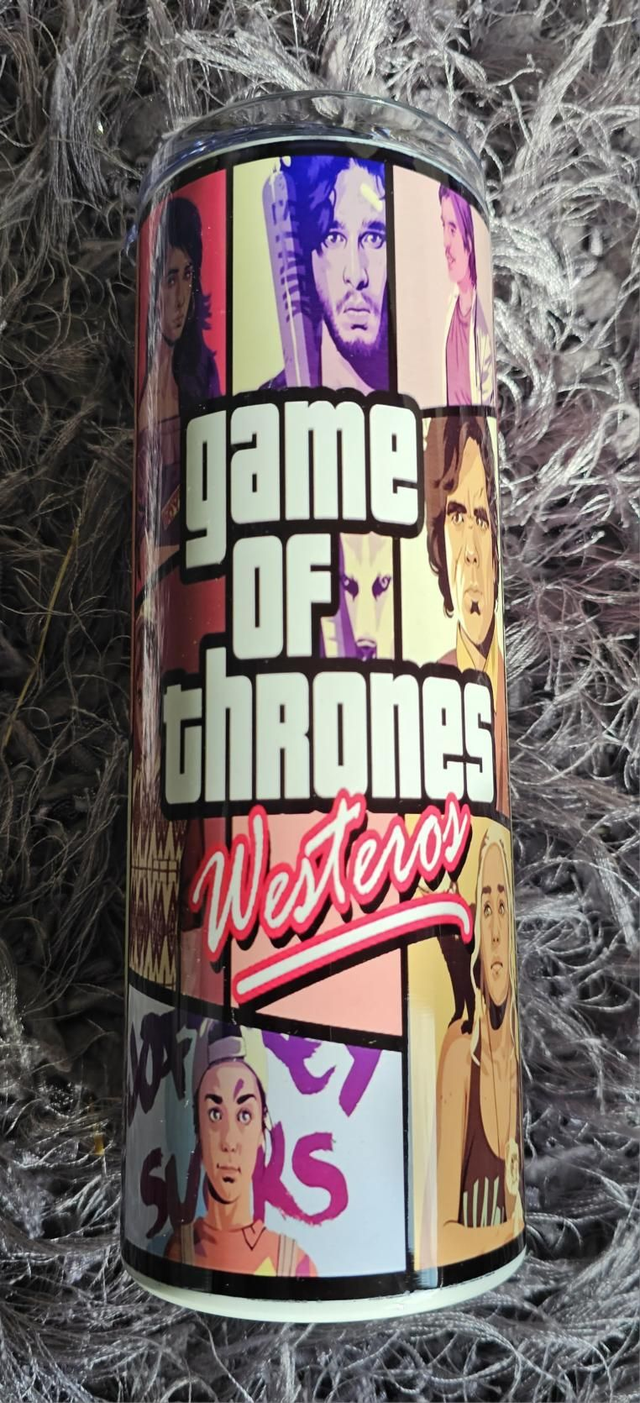 GOT &amp; GTA inspired 20oz tumble 