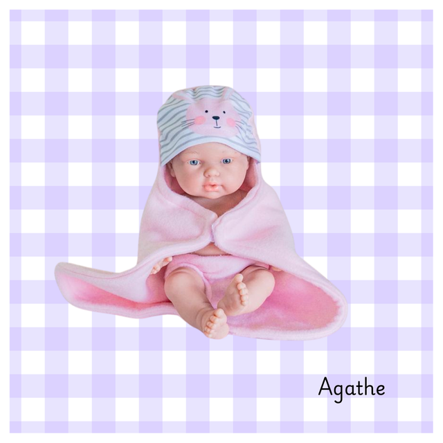 Poupée cape motif Lapin