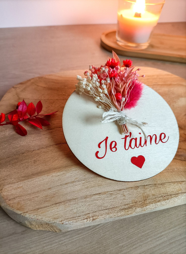 Magnet fleuri personnalisable - Emotion