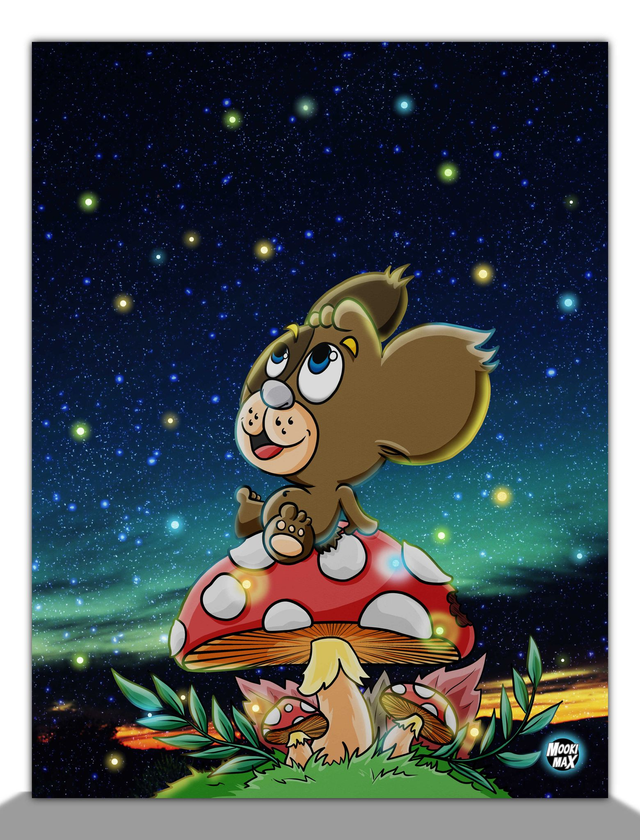 Illustration Gaston "Série Nuit étoilée"