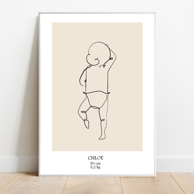 AFFICHE NAISSANCE PERSONNALISABLE (à imprimer)