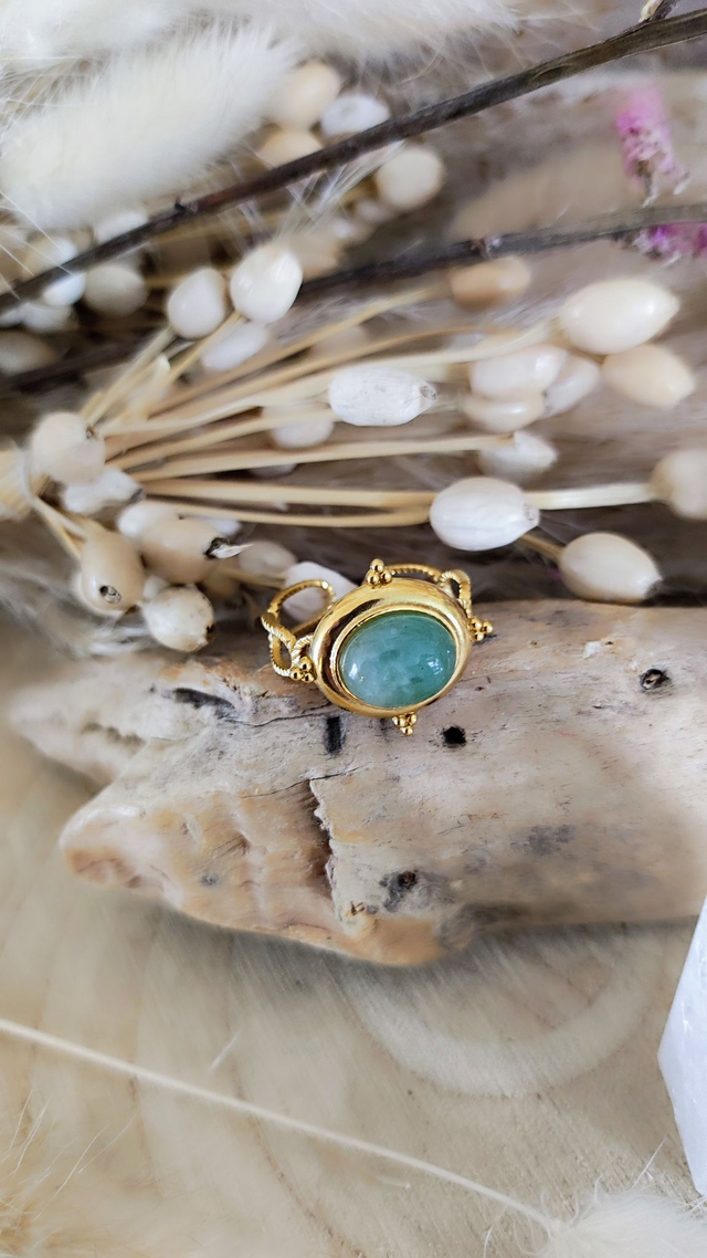 Bague Médina Aventurine verte