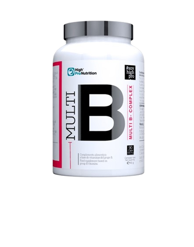Multi B es un complemento alimenticio que proporciona vitaminas B esenciales para ayudar al organismo a funcionar correctamente. 