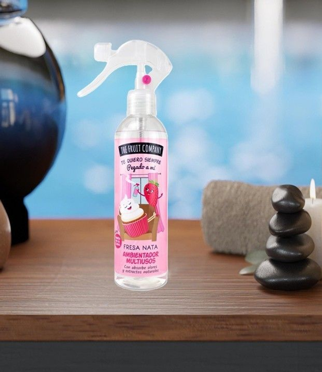 Spray d'ambiance multi-usage " Fraise et crème "