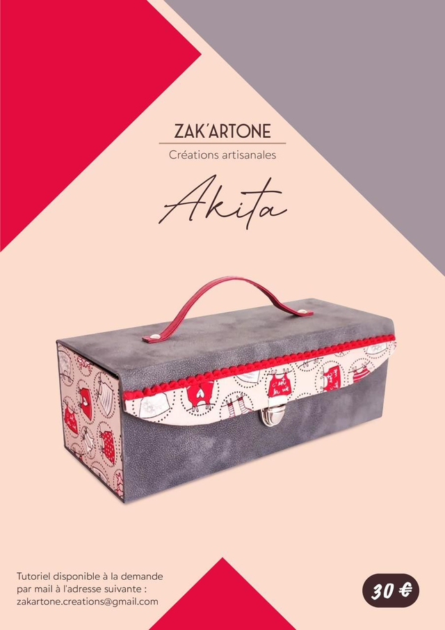  kit cartonnage Mallette "AKITA" 