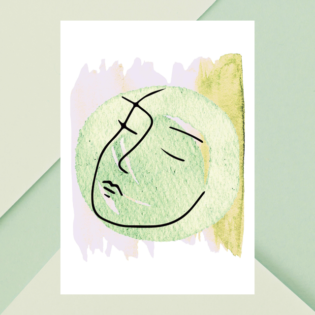 Affiche Art Visage Abstrait Minimaliste | Décor Murale Élégant  / Minimalist Abstract Face Art Print | Elegant Wall Decor 