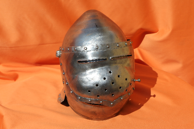 Ritterhelm, Helm, Mittelalter, handgeschmiedet