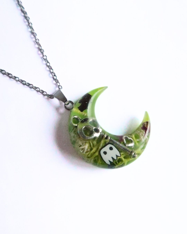 Collier Lune Légendes d'automne 🎃| CO48
