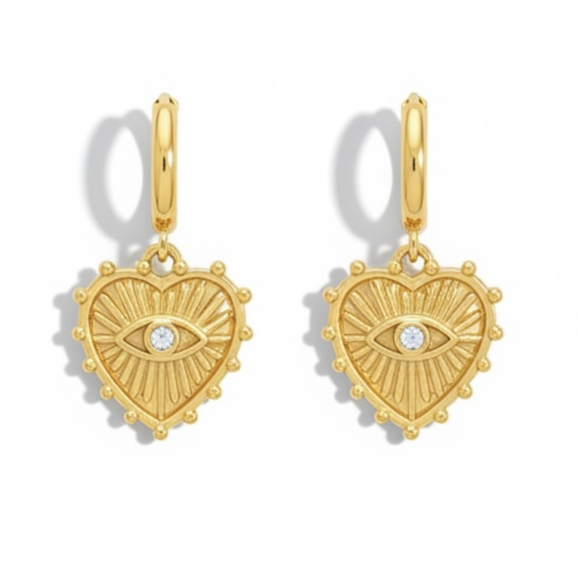 Orecchini cuore occhio 26TG-9