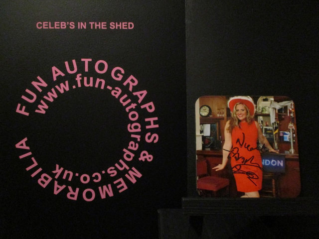 Nicole Faraday Authentic Autographed Coaster (E)(SEE PIC)