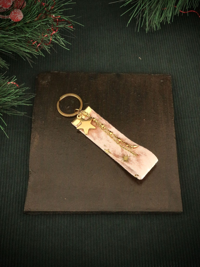 Velvet touch keychain - Pink