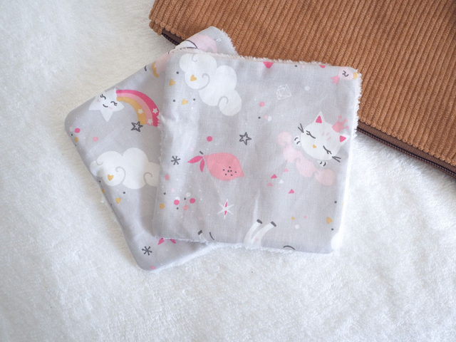 Lingettes lavables chats