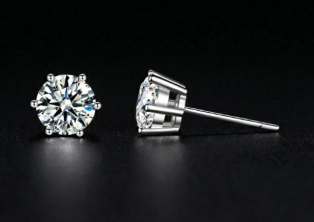 Ear Ring Stainless Steel Zirconia 